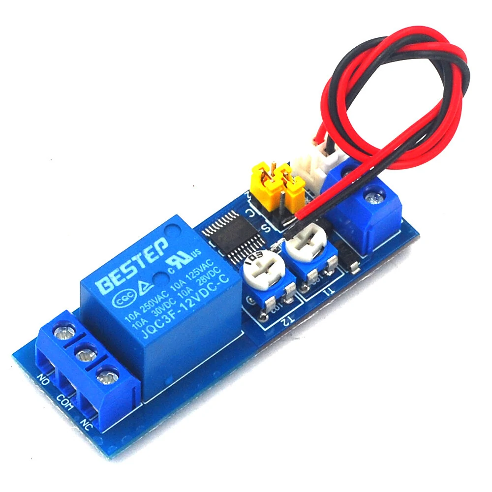 AOQDQDQD HCW-03 12V Relay Module with Infinite Cycle/Single Time/Delay Dual Adjustable/Multifunctional Relay Module/Delay Circuit Module — view 4