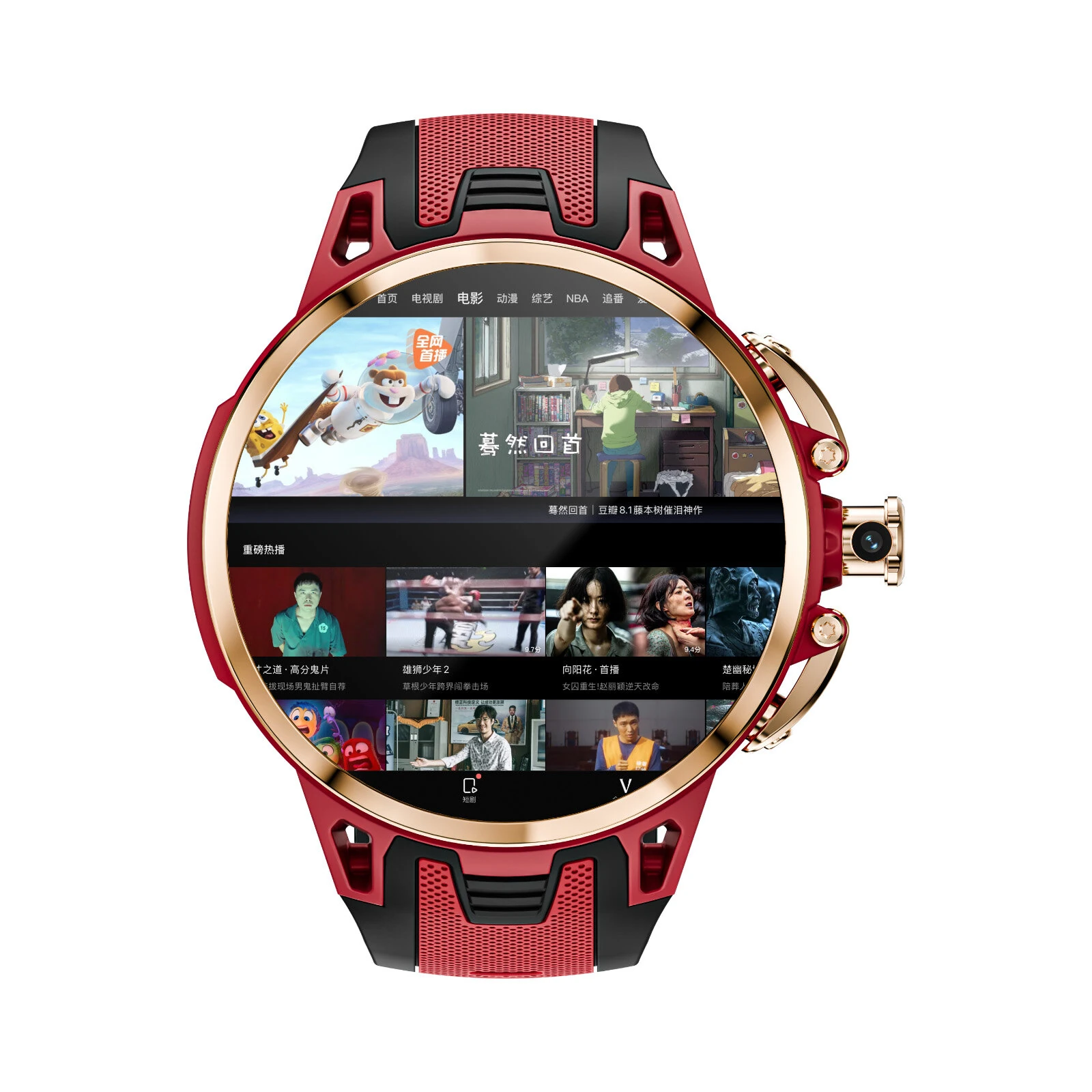 APPLLP 4 PRO 1.75-inch AMOLED Display with Pull-out Rotation Camera Heart Rate Blood Pressure Blood Oxygen Multi-sport Modes Music Playback GPS Positioning NFC Function 3G+32G 5G Network Smart Watch — view 5