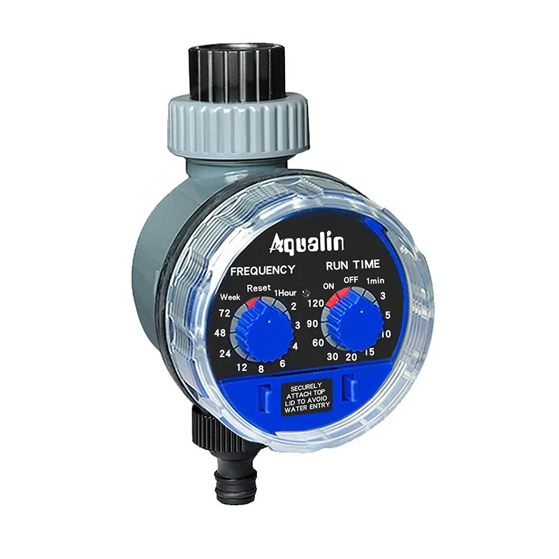 Aqualin Automatic Garden Water Timer Ball Valve #21025 Easy Install on 3/4" Faucet or Tap Adjustable Frequency and Run Time Manual Watering Durable with Robust Ball Valve — view 7