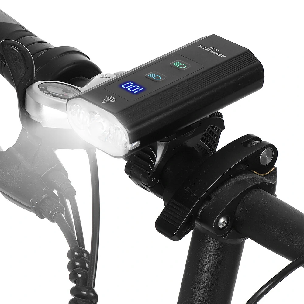 Astrolux® BL03 XPG LED 1200LM Bike Headlight Support Wire Remote Switch 6000mAh High Capacity Power Bank Dual Distance Beam Bike Light USB Rechargeable LED Bicycle Handlebar Flashlight for Electric Bike Electric Scooter — Astrolux