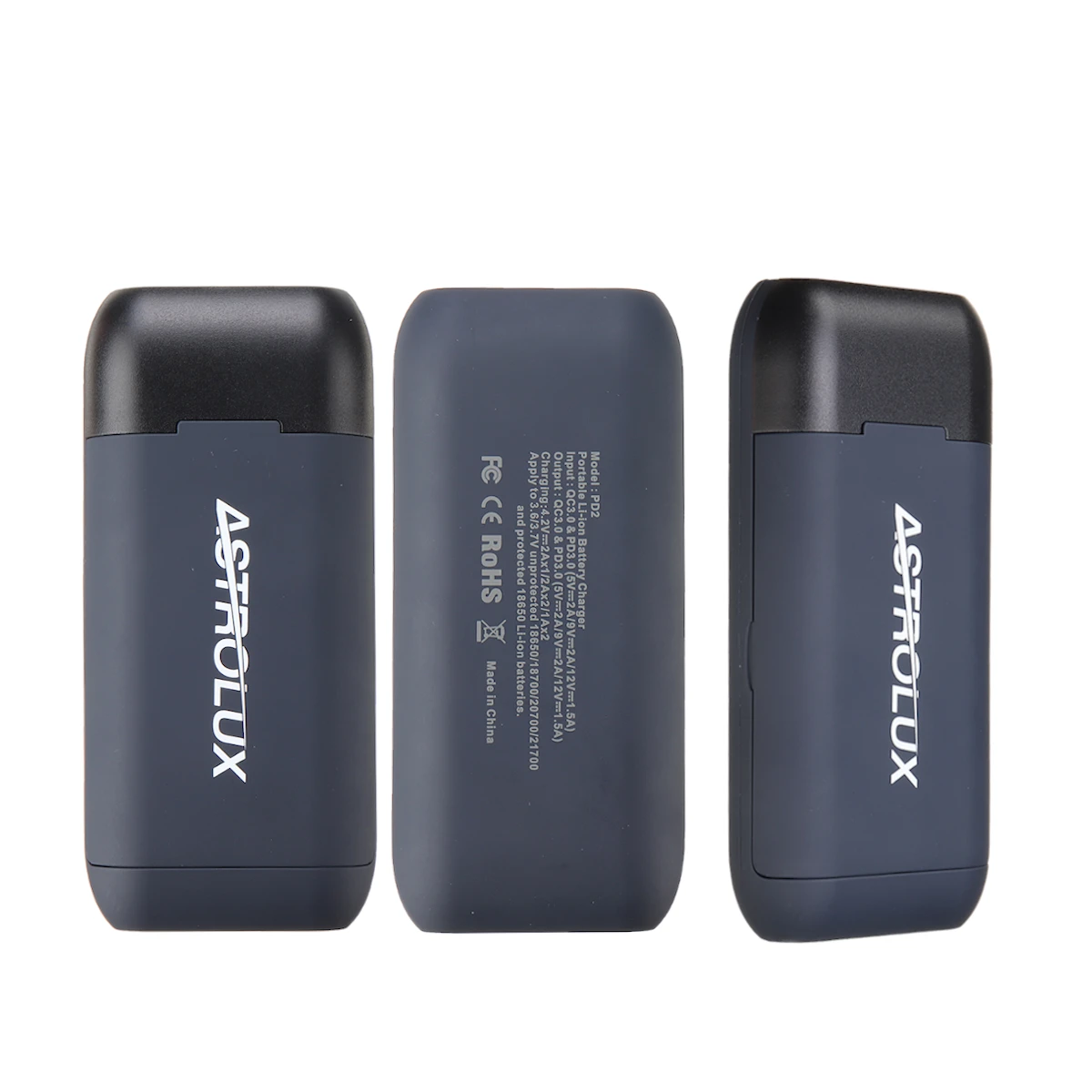 Astrolux® PD2 Type-C 18W QC3.0 PD3.0 Quick Charge USB Battery Charger Flashlight RC Phone Power Bank Intelligent Battery Case Box For Li-ion 21700/20700/18650 — view 7