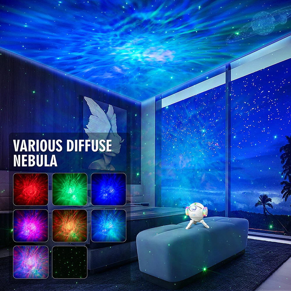Astronaut Projection Lamp with Remote Control Children's Toy Gift Spaceman Multiple RGB Color Options Starry Sky Atmosphere Lamp — view 4
