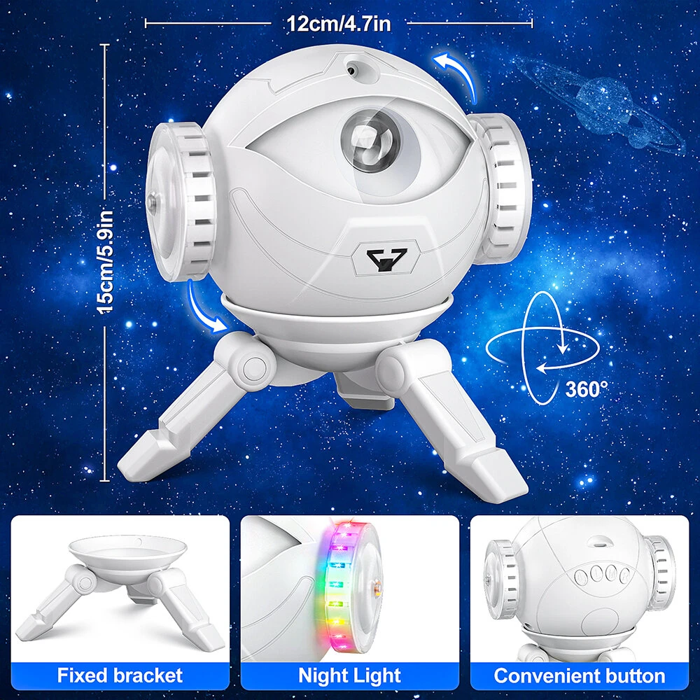 Astronaut Projection Lamp with Remote Control Children's Toy Gift Spaceman Multiple RGB Color Options Starry Sky Atmosphere Lamp — view 7