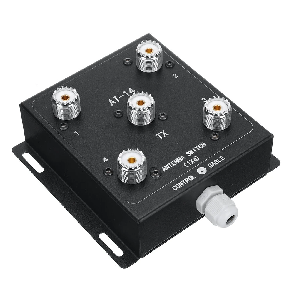 AT-14 4-Way Coax Remote Antenna Switch Convenient Switching 1.8MHz-60MHz 500W PEP — view 8