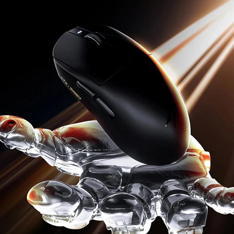 ATK Dragonfly A9 Series Wireless Gaming Mouse PAW3311/PAW3395SE/PAW3395 Nearlink/bluetooth/Wired Ergonomic E-sports Gamer Mice Lightweight 53g — view 6