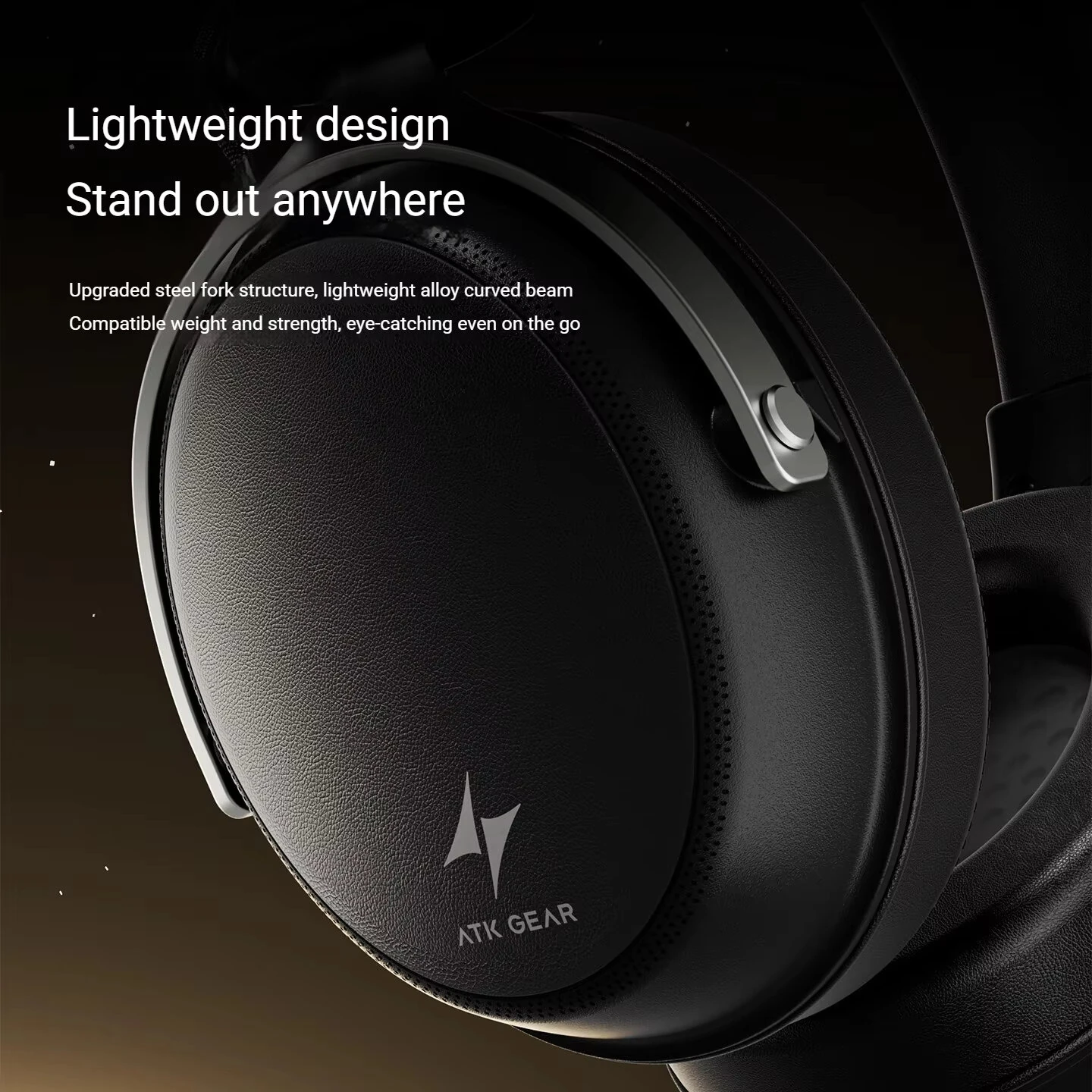 ATK N9 Pro Four-mode Gaming Headset Wireless bluetooth Headphone 53mm Large Driver Unit 3D Spatial Audio Built-in ENC Noise Cancelling Microphone 1500mAh Massive Battery Support 3.5mm USB Playback On-ear E-sports Headphones — view 5