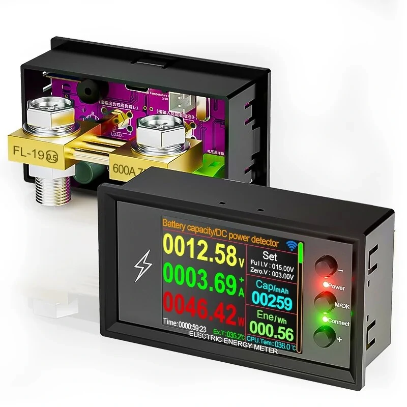 ATORCH DT20 DC Meter Lithium Battery Power Capacity Tester 420V 30A-600A DC Voltage WiFi Online Version Bidirectional Ammeter — view 2