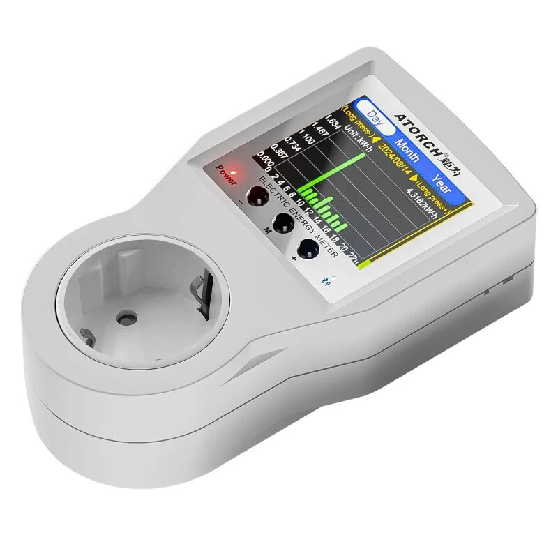 ATORCH S1BWP WiFi Smart Metering Socket AC85-265V 16A Power Monitor Tuya App Remote Control Bluetooth Enabled — view 8