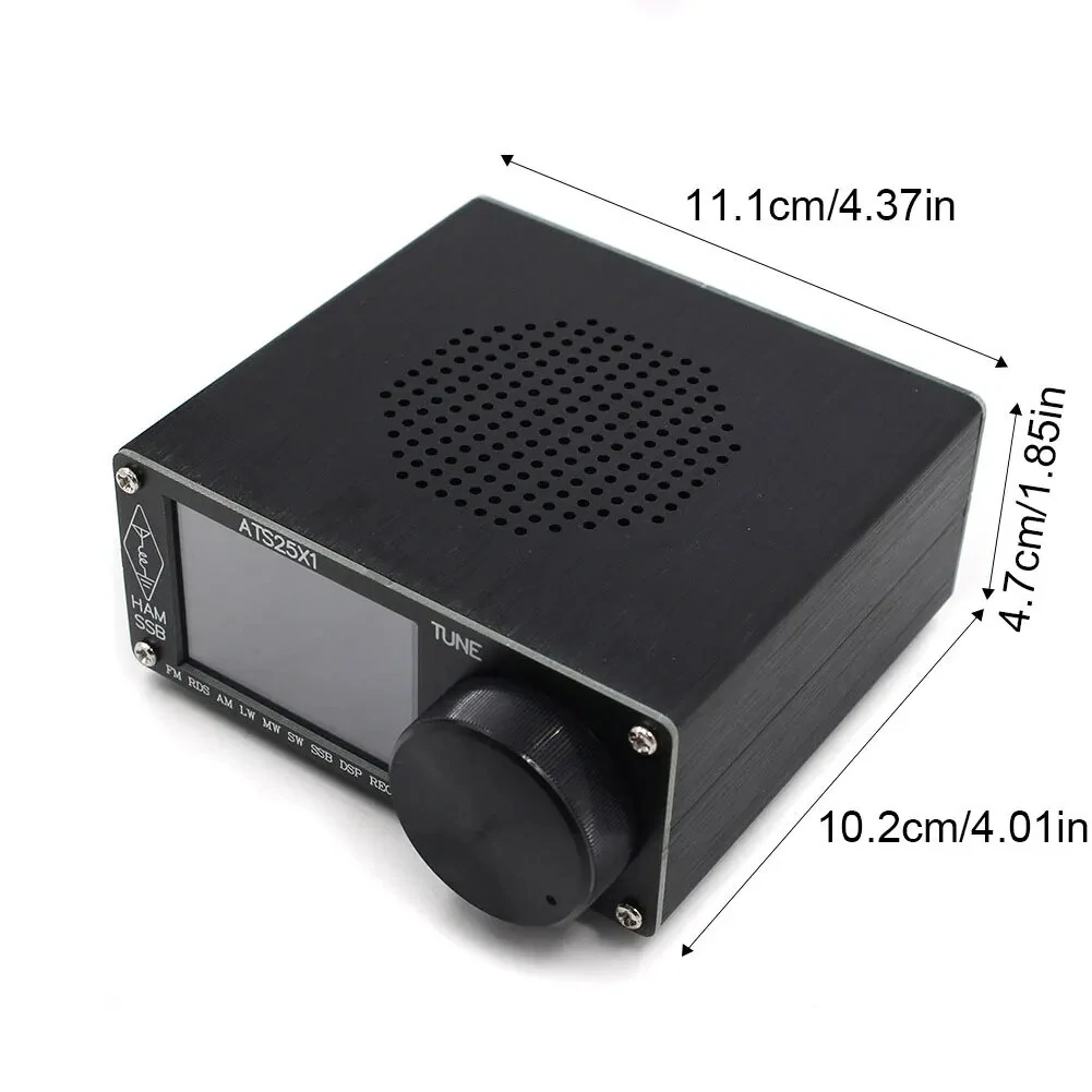 ATS25X1 Full-Band DSP Radio Receiver FM/LW/MW/SSB Receiver Si4732 Chip Portable FM Radio 2.4inch Touch Screen Built in Battery with Antenna — view 4