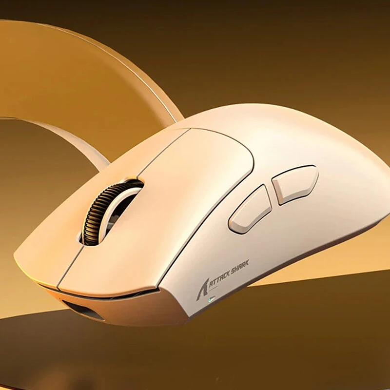 ATTACK SHARK V8 Dual 8K Gaming Wireless Mouse Three-mode PAW3950MAX Sensor 42000DPI 0.168ms Key Delay 500mAh Battery E-sports Mice 59g Lightweight — view 6