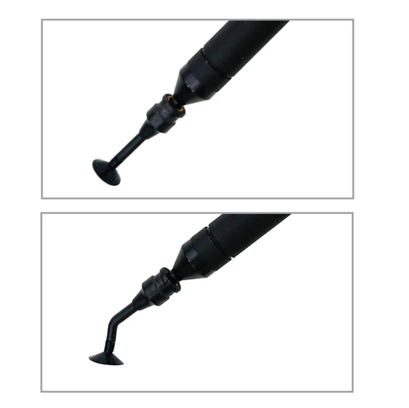 ATTEN AT-B778 Antistatic Manual Vacuum Suction Pen With Straight Bent Nozzles 6 Suction Discs Black — view 2
