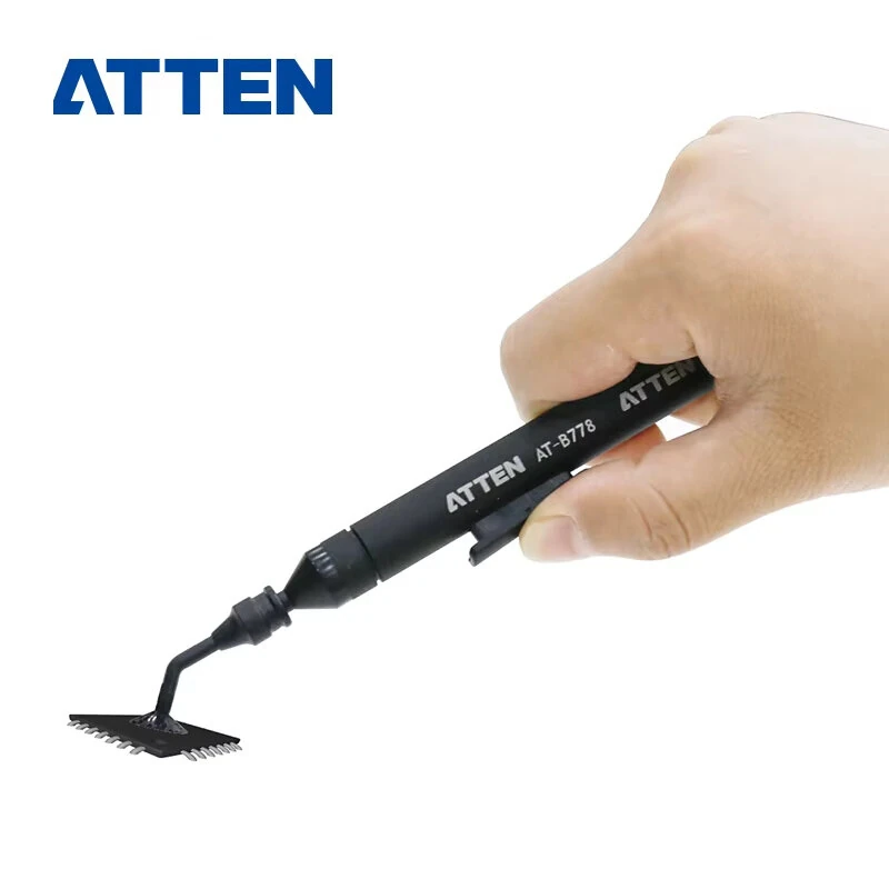 ATTEN AT-B778 Antistatic Manual Vacuum Suction Pen With Straight Bent Nozzles 6 Suction Discs Black — view 5
