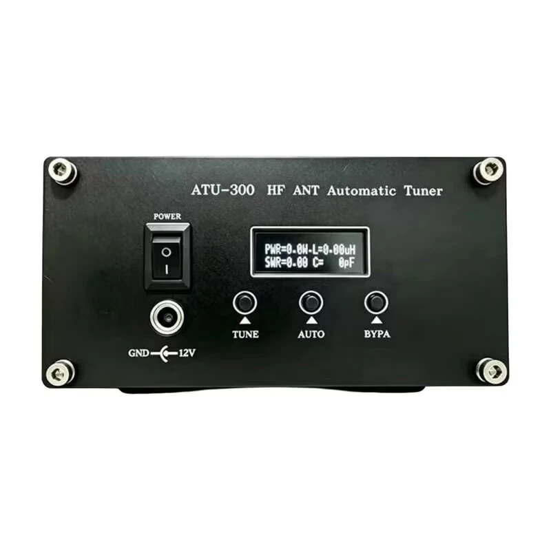 ATU-300W Automatic Shortwave Antenna Tuner Impedance Matcher 1.8-54MHz 5Ω-1200Ω 350W Peak OLED Display For GP Long Wire Antennas — view 3