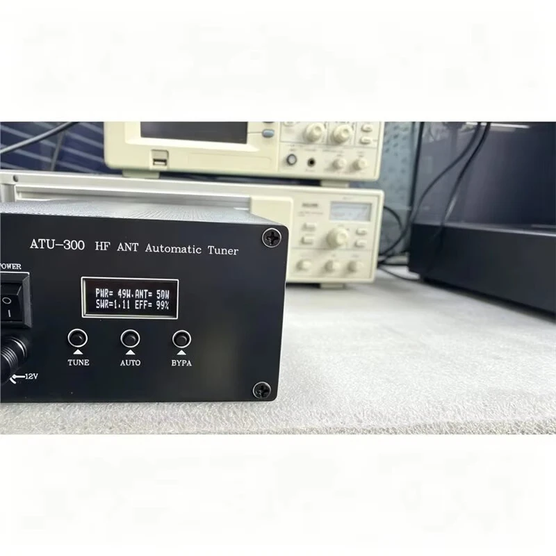 ATU-300W Automatic Shortwave Antenna Tuner Impedance Matcher 1.8-54MHz 5Ω-1200Ω 350W Peak OLED Display For GP Long Wire Antennas — view 6