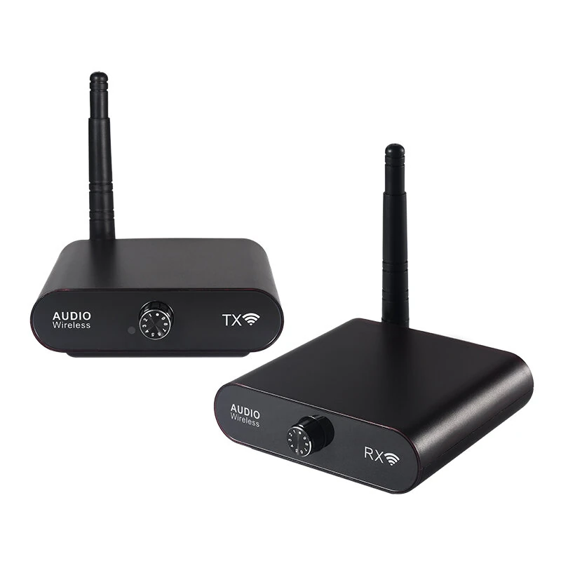 AU2410 Wireless Audio Transmitter and Receiver 15ms Low Latency 100m Range Hi-Fi Stereo Sound Support One to Many Plug and Play — view 7