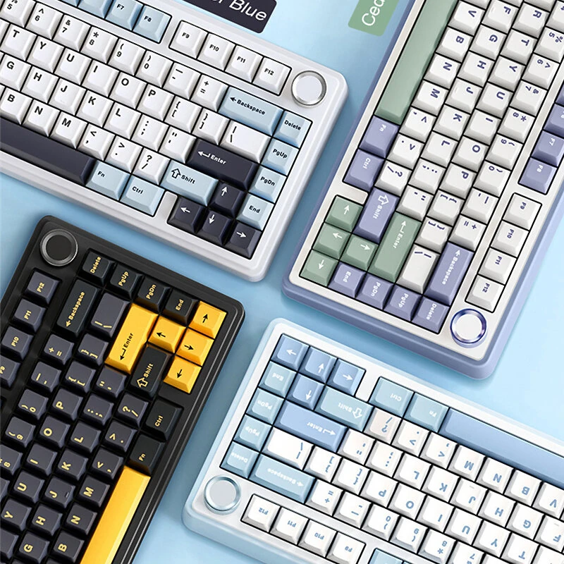 AULA F75 80 Keys Tri-mode Customized Mechanical Gaming Keyboard Hot Swappable RGB BT/2.4G/Type-C 75% Layout Wireless Gaming Keyboard Gasket Structure — view 4
