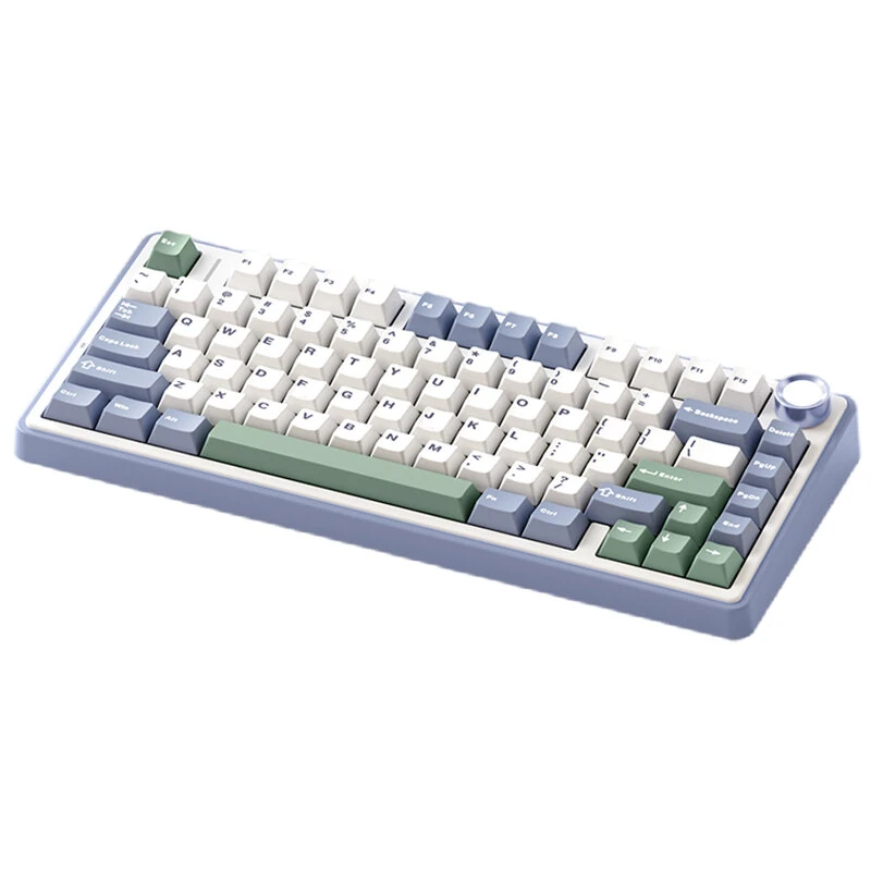 AULA F75 80 Keys Tri-mode Customized Mechanical Gaming Keyboard Hot Swappable RGB BT/2.4G/Type-C 75% Layout Wireless Gaming Keyboard Gasket Structure — view 9