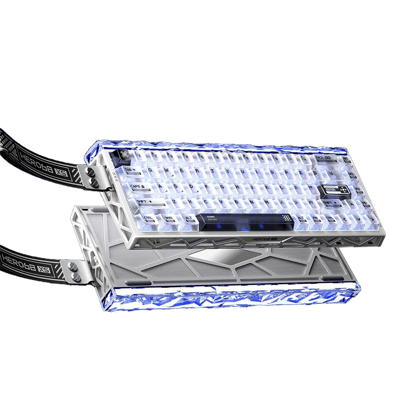 AULA HERO68 XS Magneitc Switch Keyboard Tri-mode RGB 68-Kyes Dual 8K Polling Rate 0.005RT 6000mAh Battery Low Delay Customized Magnetic Switches — view 2