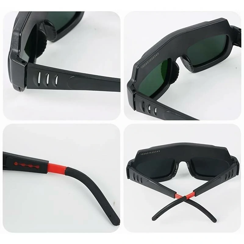 Auto Darkening Welding Goggles Anti-Scratch Large View Welder Glasses for Plasma Cut with 10 Pcs Lenses — view 6
