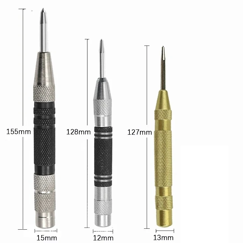 Automatic Centre Punch General Automatic Punch Woodworking Metal Drill Adjustable Spring Loaded Automatic Punch Hand Tools Sets — view 3