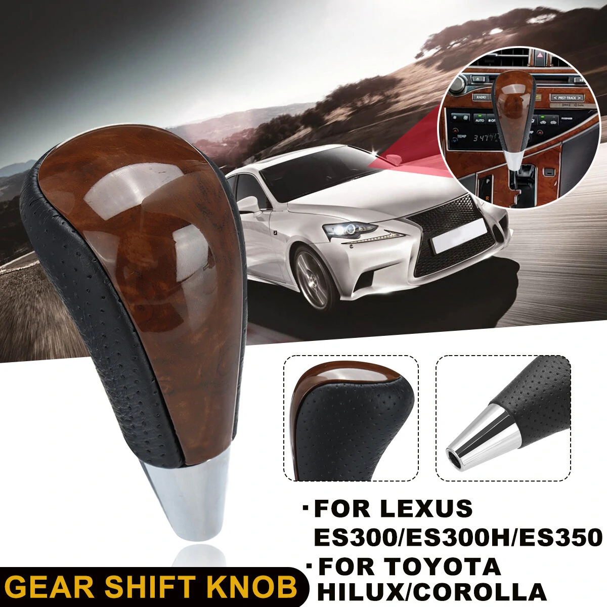 Automatic Gear Shift Knob For Toyota for Avalon 4Runner For Lexus RX LS IS GS SC ES — view 2