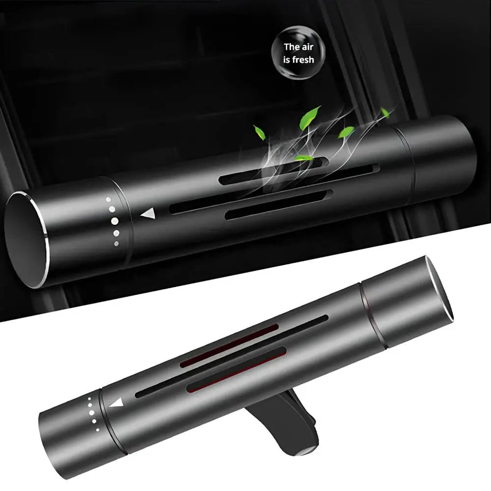 Automobile Air Outlet Incense Burner Aluminum Alloy Car Air Freshener with Solid Aromatherapy Core Multiple Fragrances and Colors Easy Installation — Automobile
