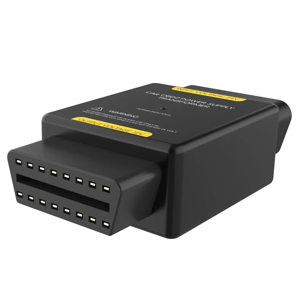 AUTOOL OBD 24V To 12V Converter Car OBD Power Supply Transformer Power Adapter OBD2 Adapter Connector — view 6