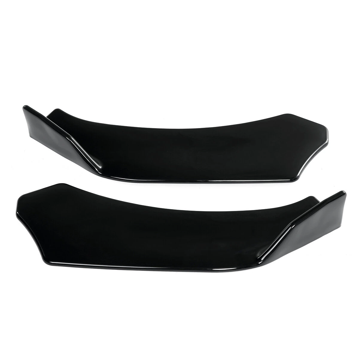 AUTSOME 4PCS Black Front Lip Chin Bumper Spoilers Body Kits For Car Universal — view 6