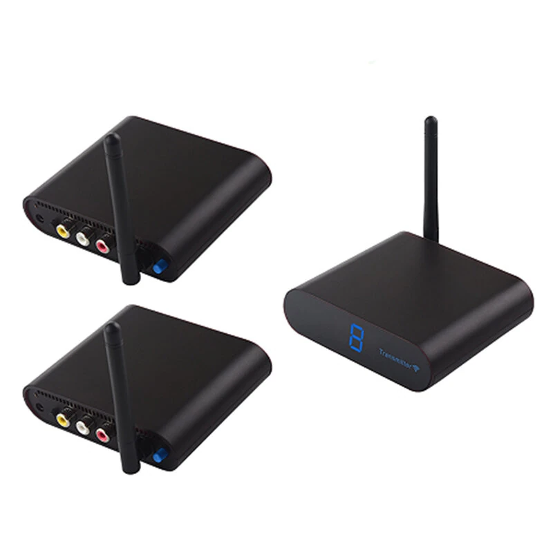 AV230 Wireless AV Transmitter and 2 Receivers 2.4G 300m Video Audio HD IR Remote Extender Kit for Home Theater CCTV — AV230