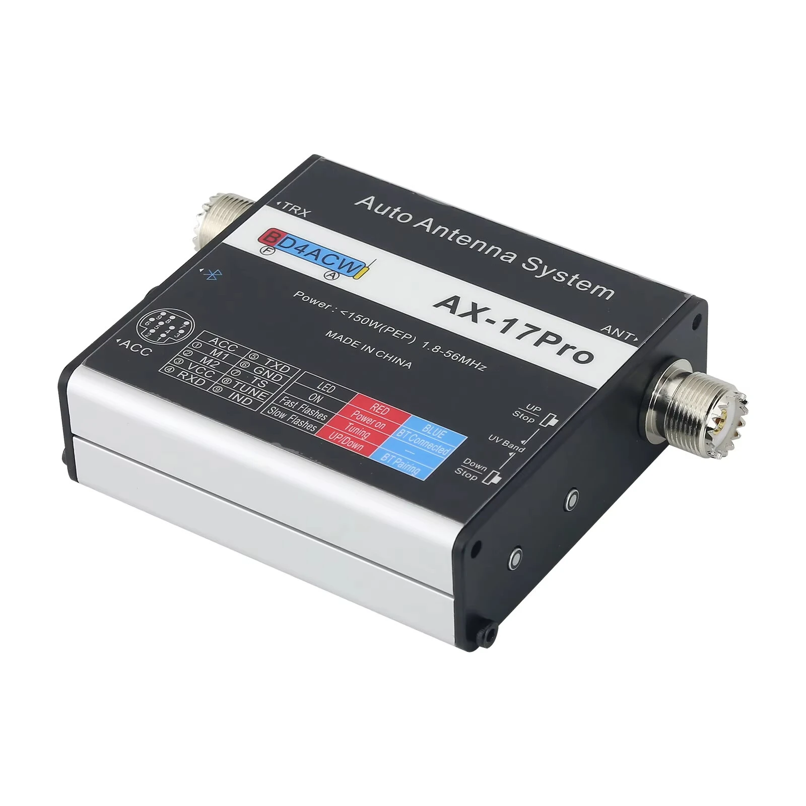 AX-17 Pro Automatic Screwdriver Antenna Controller Bluetooth Compatible 12V DC Motor ICOMSS YAESU ALINCO ATAS-120A M-120A M-130A Tarhell Little II SD-330 Protection — view 2