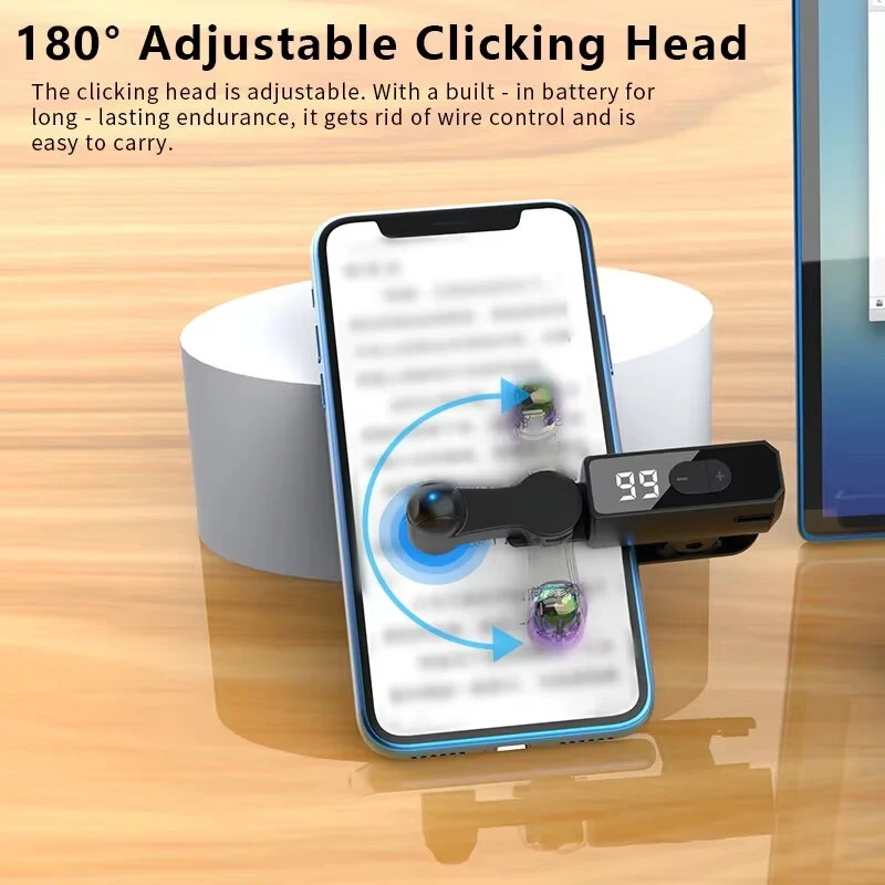 B-03 Auto Screen Clicker Device for Smartphone Adjustable Touch Tapper Tool for Games Apps Live Streaming and Repeated Tapping — view 4