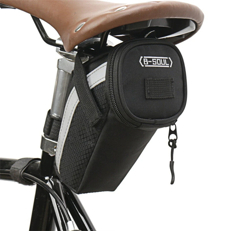 B-Soul Bicycle Bag Road Mountain Bike Saddle Bag Ultralight Bicycle Seat Tube Bag Large Space Bike Tail Bags — B-SOUL