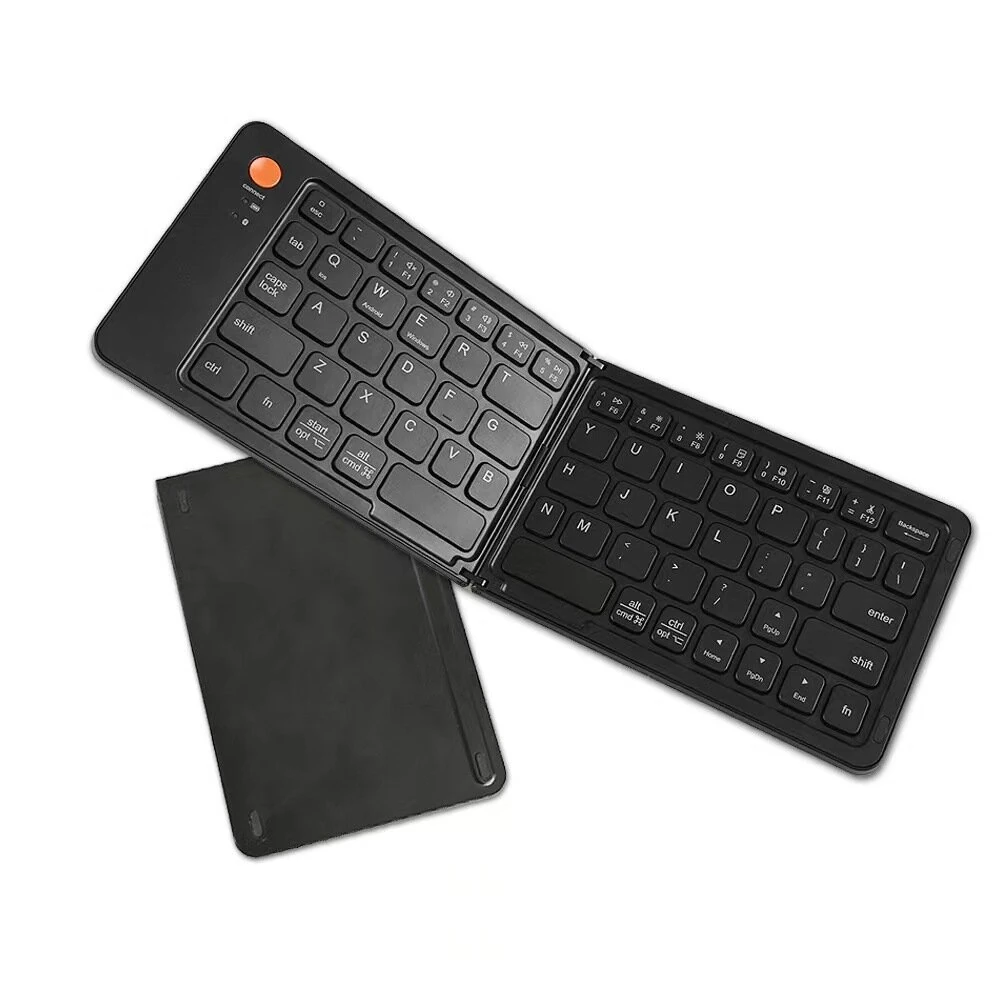 B023 Mini bluetooth Folding Keyboard for IOS/Android/Windows Tablet Mobile Phone Type-C Rechargeable Keyboard Computer Accessories — view 2