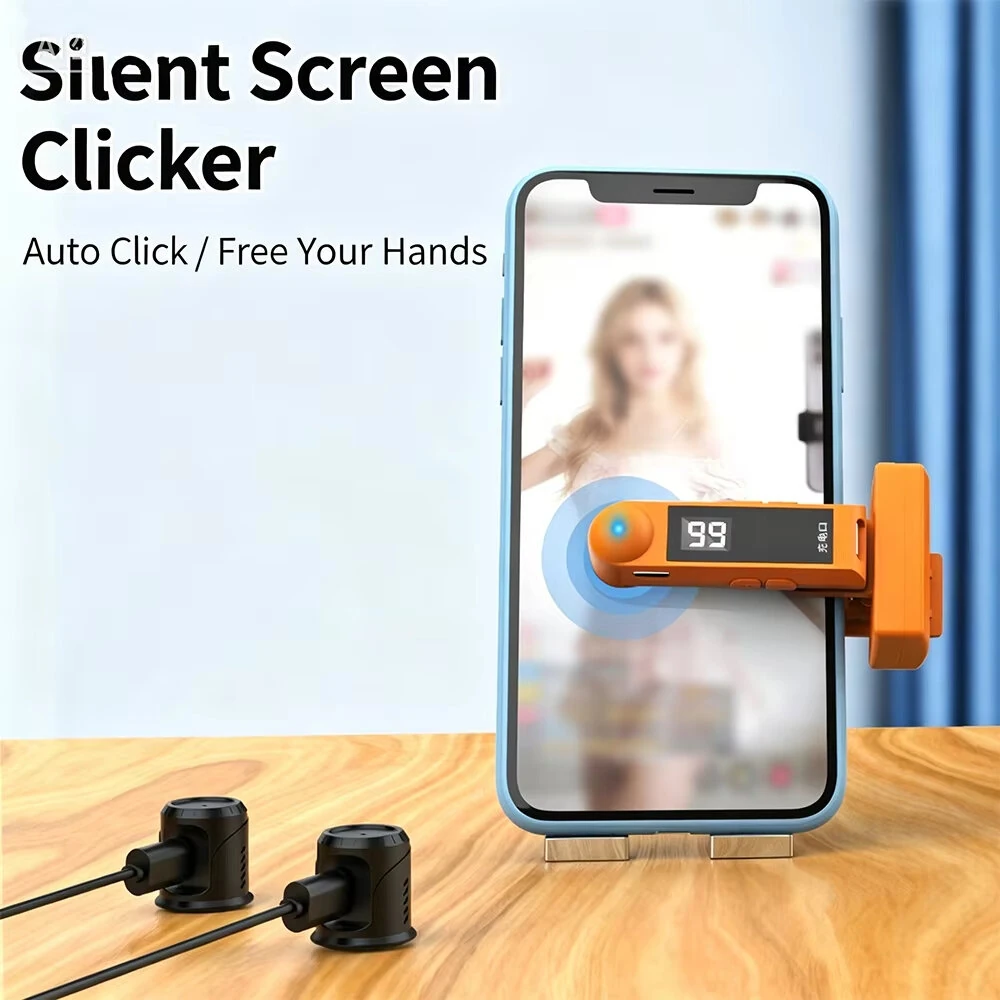 B04 Auto Clicker Mobile Phone Screen Automatic Clickers Smarphone Touchscreen Tapper for Live Streaming Broadcast Video Browsing — view 3