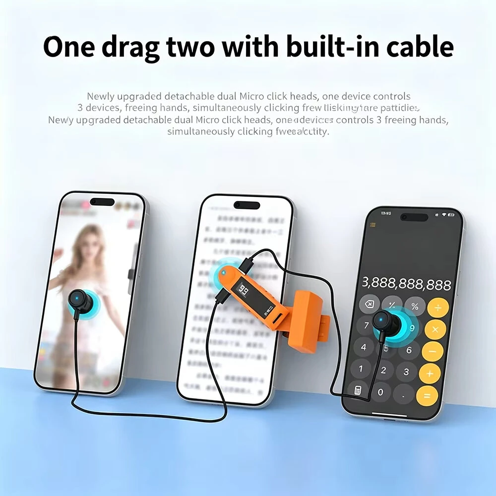 B04 Auto Clicker Mobile Phone Screen Automatic Clickers Smarphone Touchscreen Tapper for Live Streaming Broadcast Video Browsing — view 4