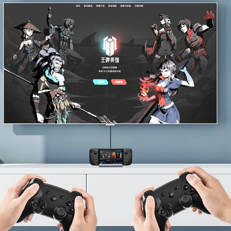 Bakeey 6-in-1 ROG Type-C Docking Station Steam Deck USB Hubs with USB3.0*3 PD100W Type-C 4K@60Hz HD Gigabit Ethernet — view 6
