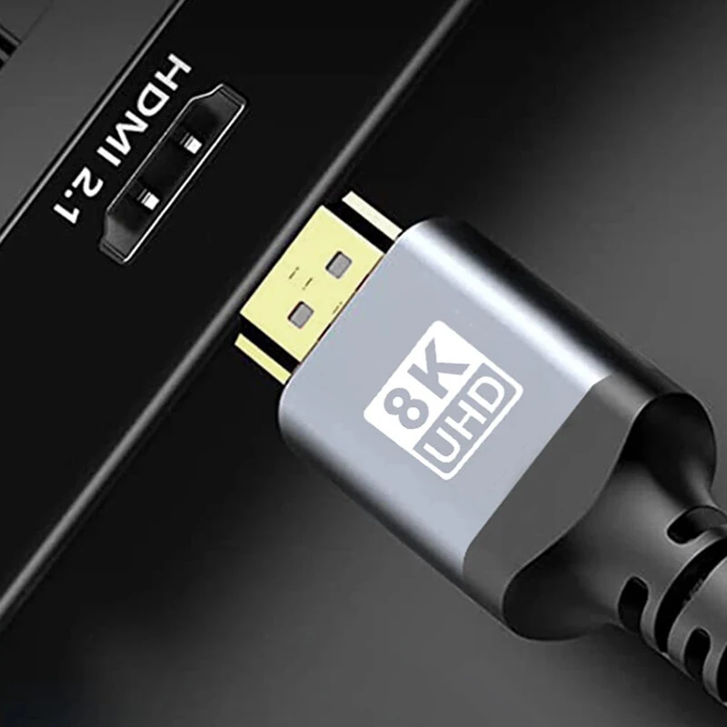 Bakeey 8K/60Hz 4K/120Hz HD2.1 Cable 48Gbps High Speed Audio Video Connector Cable HD-compatible 8K 4K Ultra HD Line 1M/2M/3M Long for Xbox PS5 TV Projector — view 6