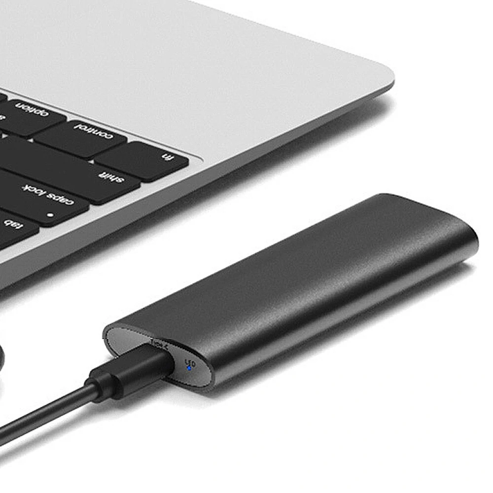 Bakeey BK-SE2 M.2 SATA SSD Enclosure M.2 to USB3.1 Gen2 6Gbps Aluminum Alloy Portable Solid State Drive Case Support 2TB Max — view 4