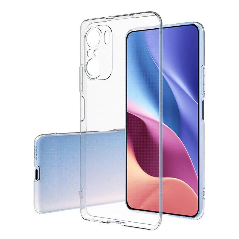 Bakeey for POCO F3 Global Version Protective Case Crystal Transparent Shockproof Non-Yellow with Lens Protection Hard PC Back Cover