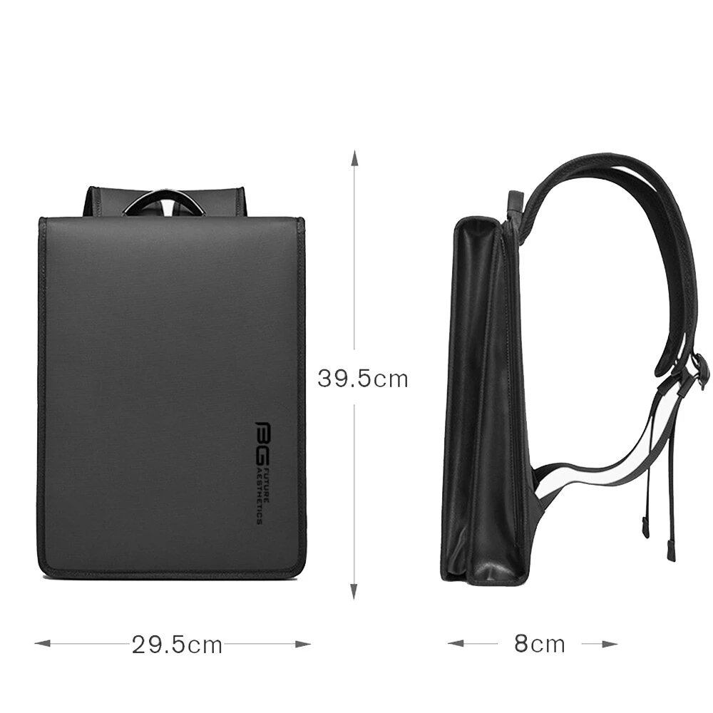 BANGE Business Backpack Men's Shoulder Bag Waterproof 15.6 Inch Laptop Computer Bagpack Large Capacity Storage Back Bag for Men — view 6