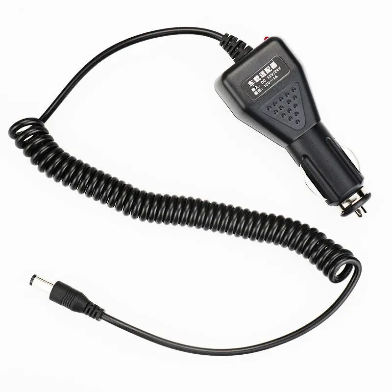 BAOFENG 12V 24V Car Charger Cable Intercom Cable Portale Outdoor Climbing Walkie — image 1