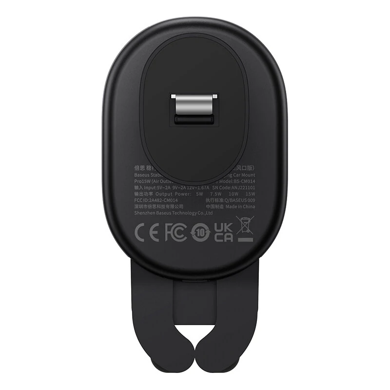 Baseus 15W Air Outlet Wireless Car Charger Phone Holder Stable Gravitational Mount 360° Rotation Auto Fastening — view 5