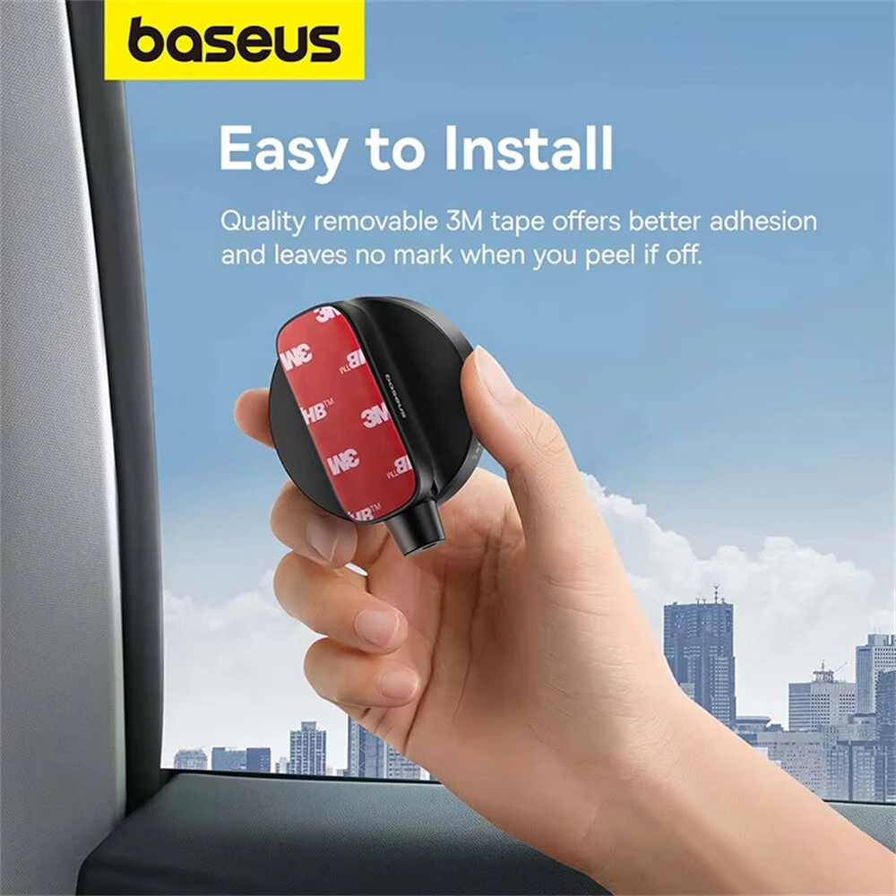 Baseus 360° Car Backseat Rear View Mirror with Safety Hammer Full Vision Wide Angle Get Off Safety Assistant Waterproof Auto Rearview Mirror — view 5