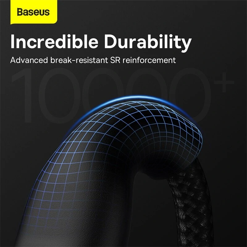 Baseus Flash Series II 100W USB-A/Type-C to Micro/iP/Type-C Cable PD QC Fast Charging Data Transmission Tinned Copper Core Line 1.2M Long for iPhone 15 14 13 for Samsung Galaxy S24 for Xiaomi Civi 4 Pro for Huawei Pura 7 Ultra — view 7
