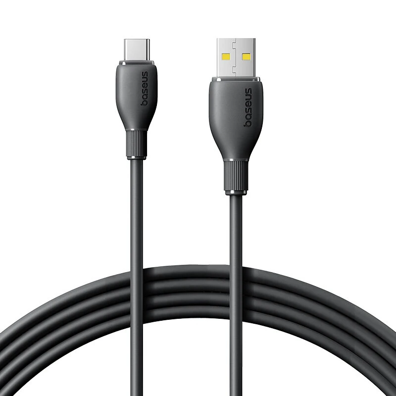 baseus Ultra-fast Series 6A 100W USB-A to Type-C Cable Fast Charging Data Transmission Copper Core Line 1M/2M Long for iPhone 16 16 Pro 15 Pro Max for Huawei Pura X for Xiaomi 15pro for Samsung Galaxy S25 Ultra
