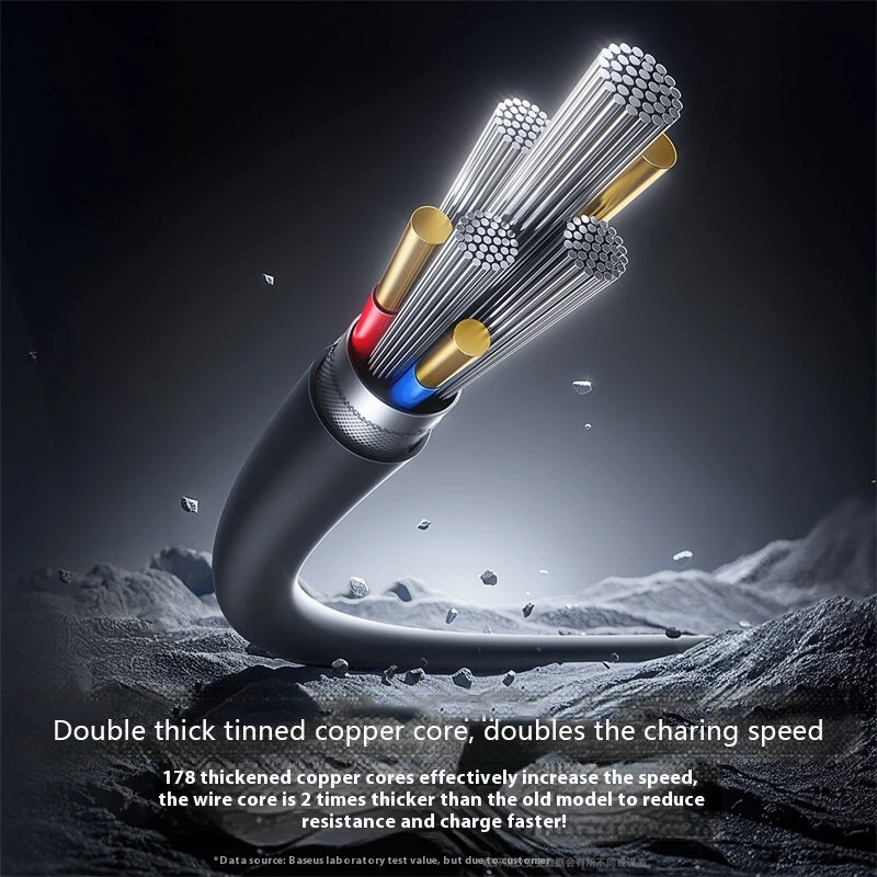 Baseus Ultra-speed Series PD27W Type-C to iP Cable Fast Charging Data Transmission Tinned Copper Core Line 1M/2M Long for iPhone 14 14 Pro 13 12 11 Pro Max — view 2