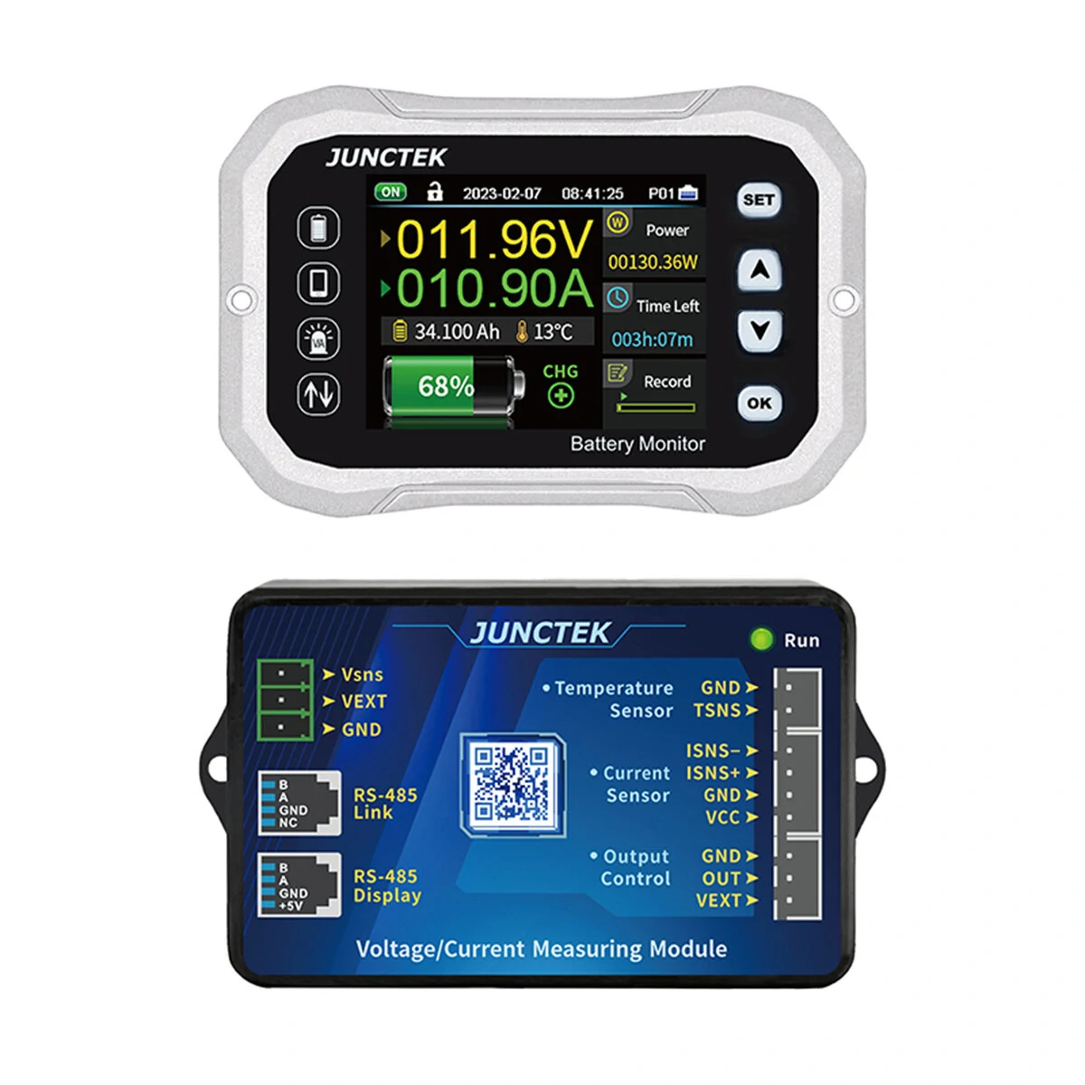 Battery Monitor Bluetooth KH140F DC 0-120V 100A 400A Battery Tester Voltage Current VA Battery Coulomb Meter Capacity Indicator — view 2
