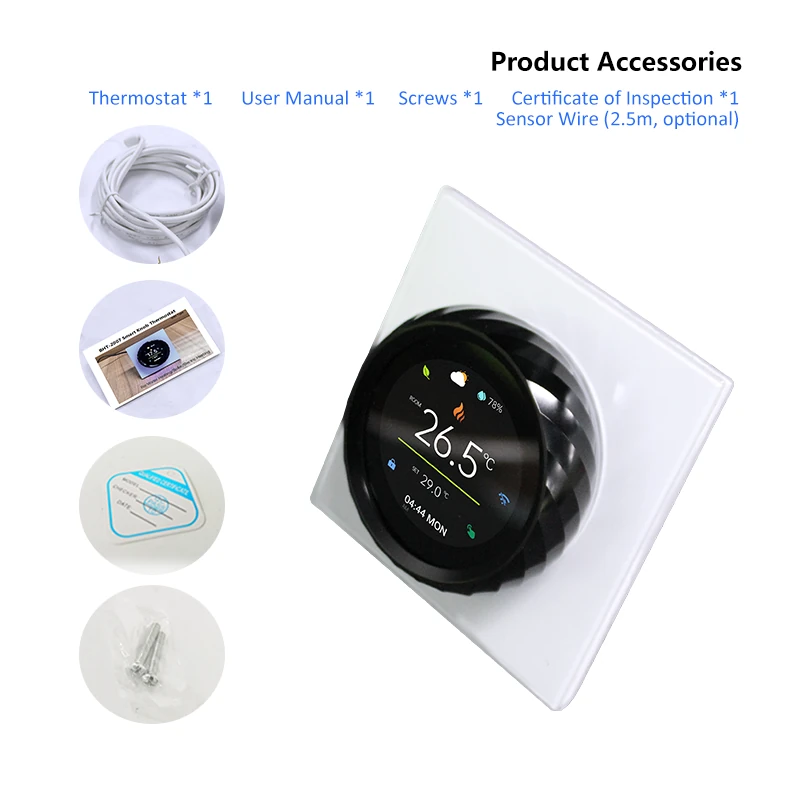 BECA 5A WiFi Smart Knob Thermostat Water Heating Touch Screen App Voice Control with Alexa Google Assistant — view 4
