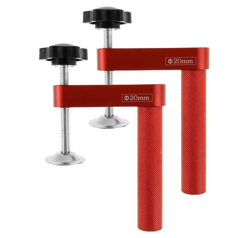 Bench Dog Clamp Aluminum Alloy Non-Marking Silicone Pads Woodworking Accessories for Routing Cutting Grinding Long-Lasting Service Two Sizes Available — view 2