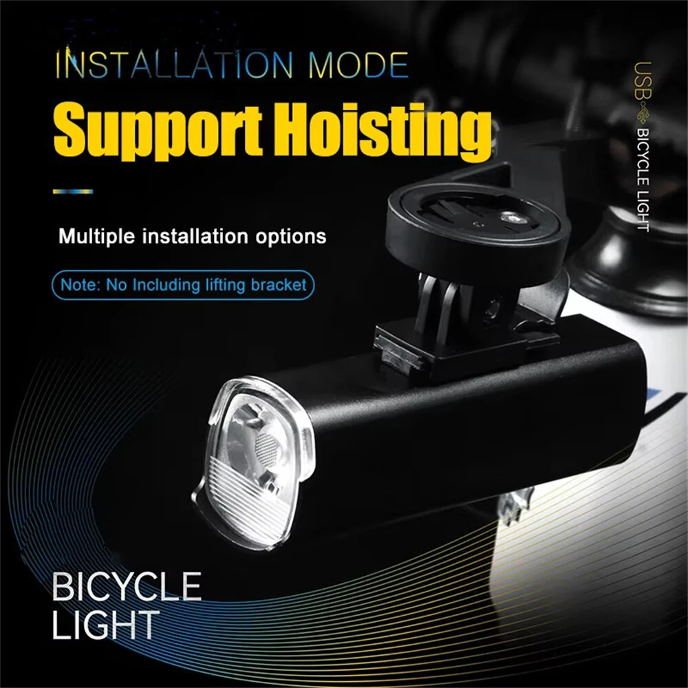 BENGGUO 1100LM Bicycle Headlight High-brightness IPX4 Waterproof Type-C Charging 8 Modes Bike Front Light for MTB Night Riding Safety — view 3